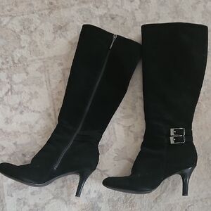 Calvin Klein Black Heeled Boots